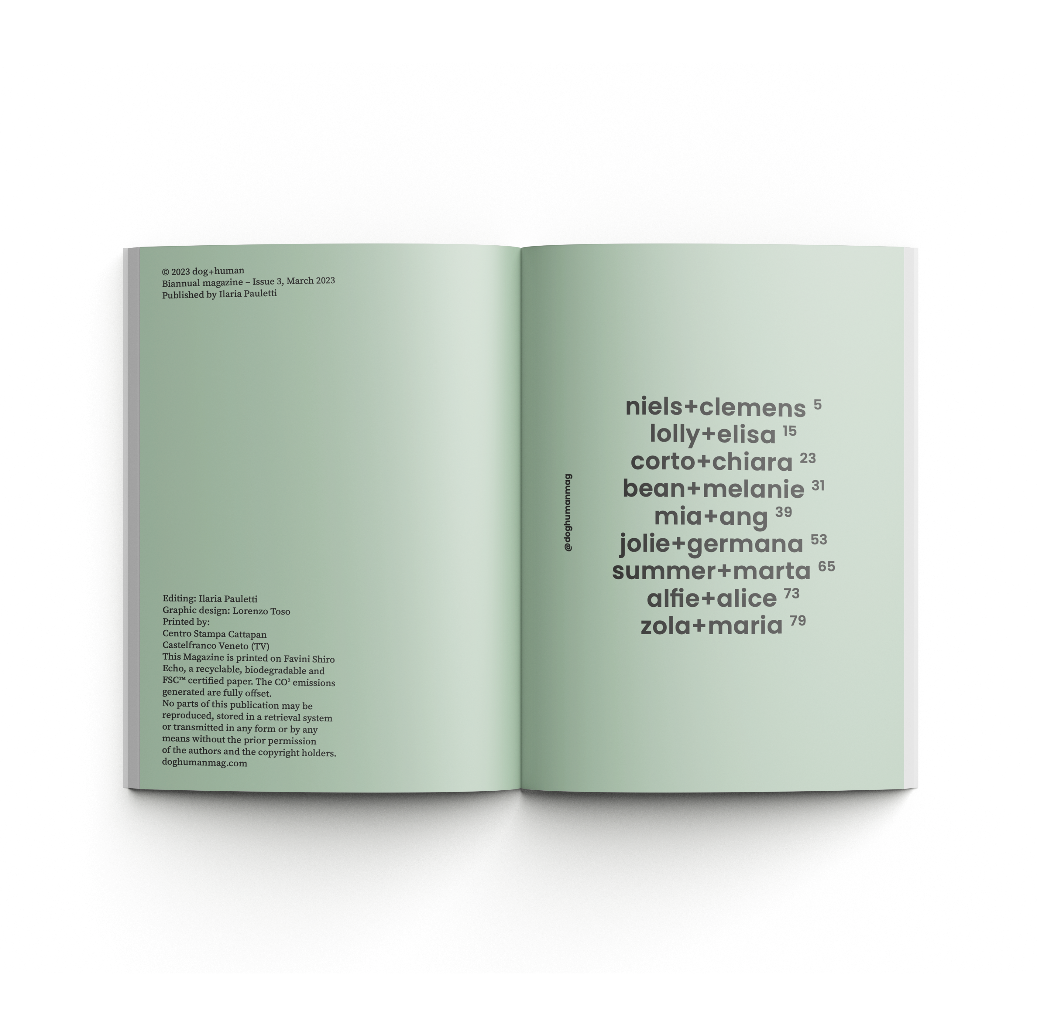 CHIEN + HUMAIN Magazine