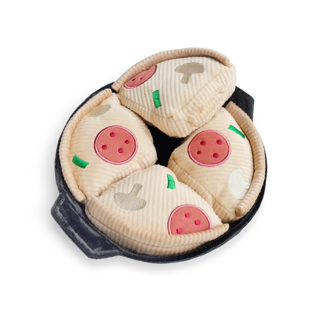 DEEP DISH PIZZA - Enrichment and Interactive Dog Toy | Puzzle Dog