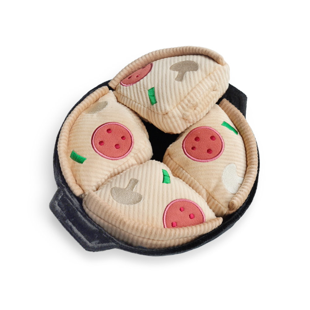 DEEP DISH PIZZA Enrichment and Interactive Dog Toy Puzzle Dog Toy