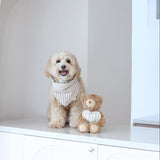 Mocha Stripe Dog Bandana