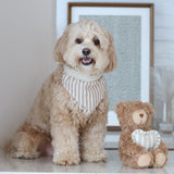 Mocha Stripe Dog Bandana