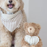 Mocha Stripe Dog Bandana