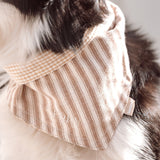 Mocha Stripe Dog Bandana