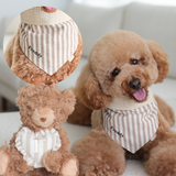 Mocha Stripe Dog Bandana