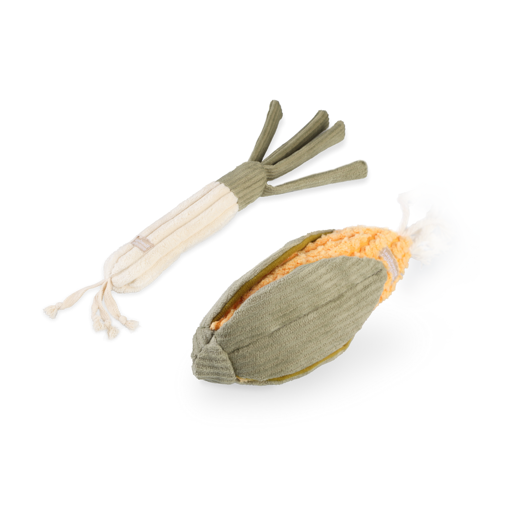 CORN + LEEK SET - Enrichment and Interactive Dog Toy | Puzzle Dog Toy