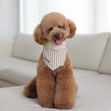 Mocha Stripe Dog Bandana