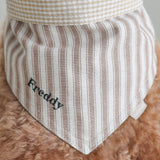 Mocha Stripe Dog Bandana