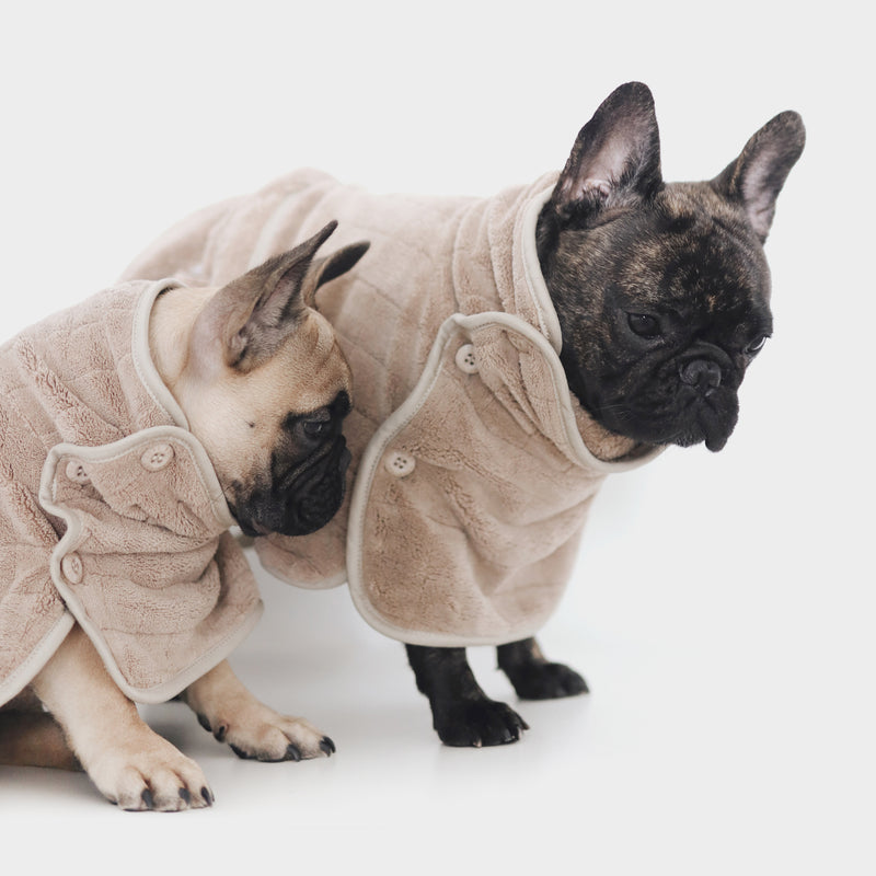 Brown Dog Clothes Dog Bathrobe Dog apparel 