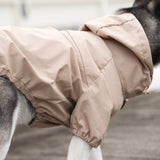 Brooklyn Raincoat Camel Beige color Dog Clothes Dog apparel 