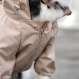 Brooklyn Raincoat Camel Beige color Dog Clothes Dog apparel 