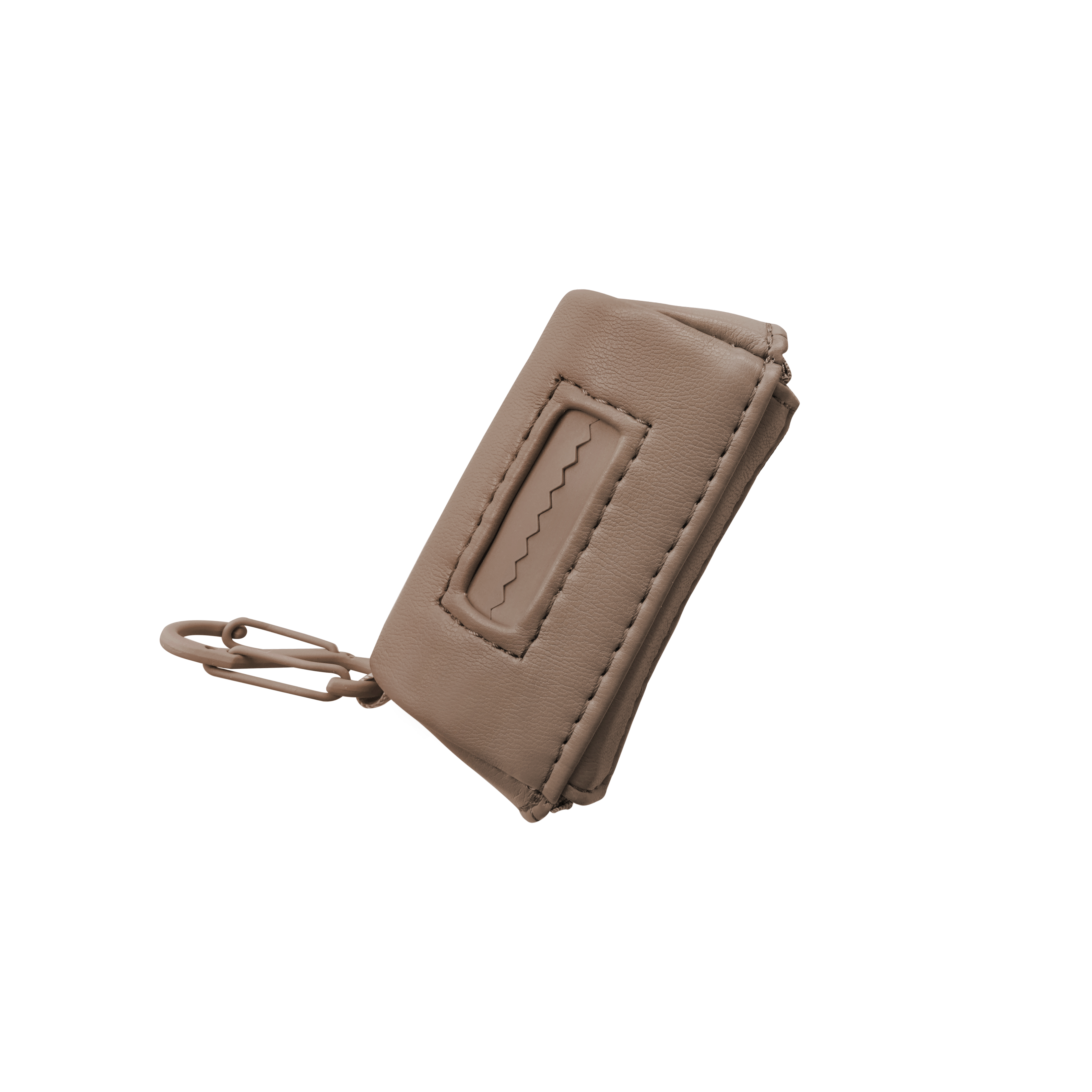 MEMO POO Bag dispenser in leather in camel