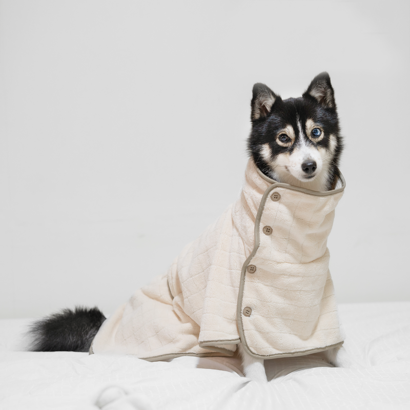 Baby Fleece Bathrobe - Dog Clothes | Dog Bathrobe – Lambwolf Collective